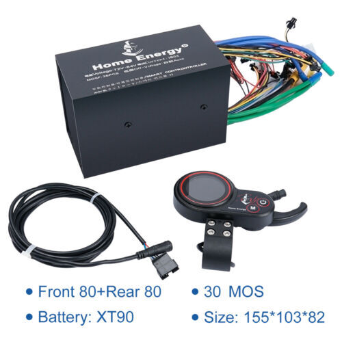 Electric Bicycle Scooter Dual Drive Controller LCD display Kit 48v60v72v 50A