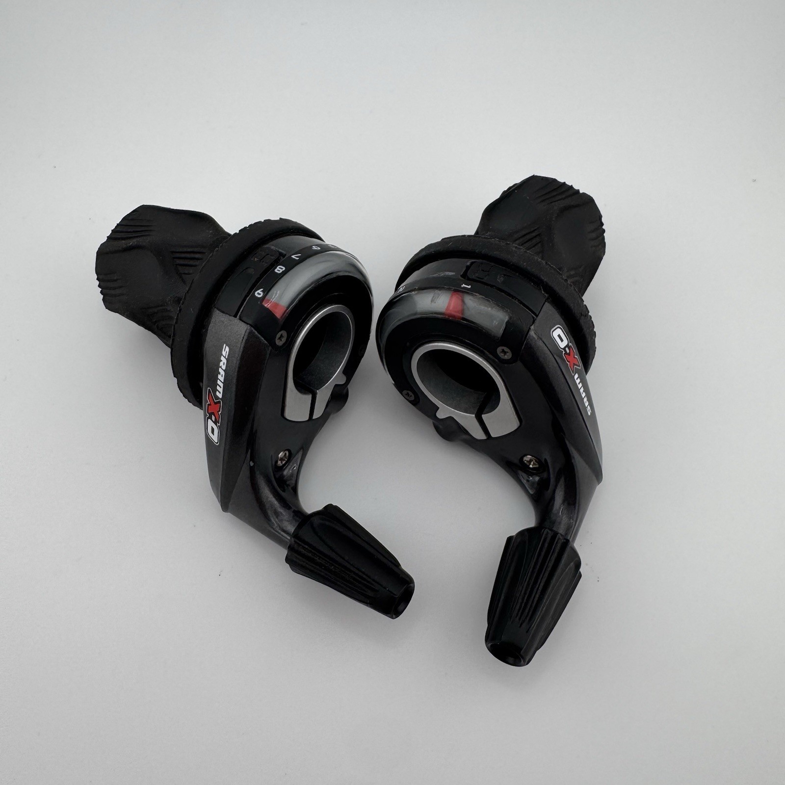 SRAM X0 Twist Shifter Set MTB 3 x 9 Speed Front & Rear Black