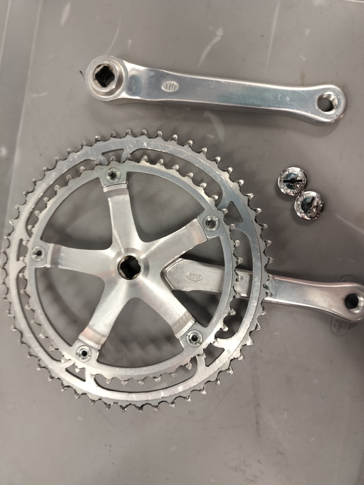 Vintage Sakae SR Royal APEX 53-42 170 Crank 118 BCD Crankset Suntour