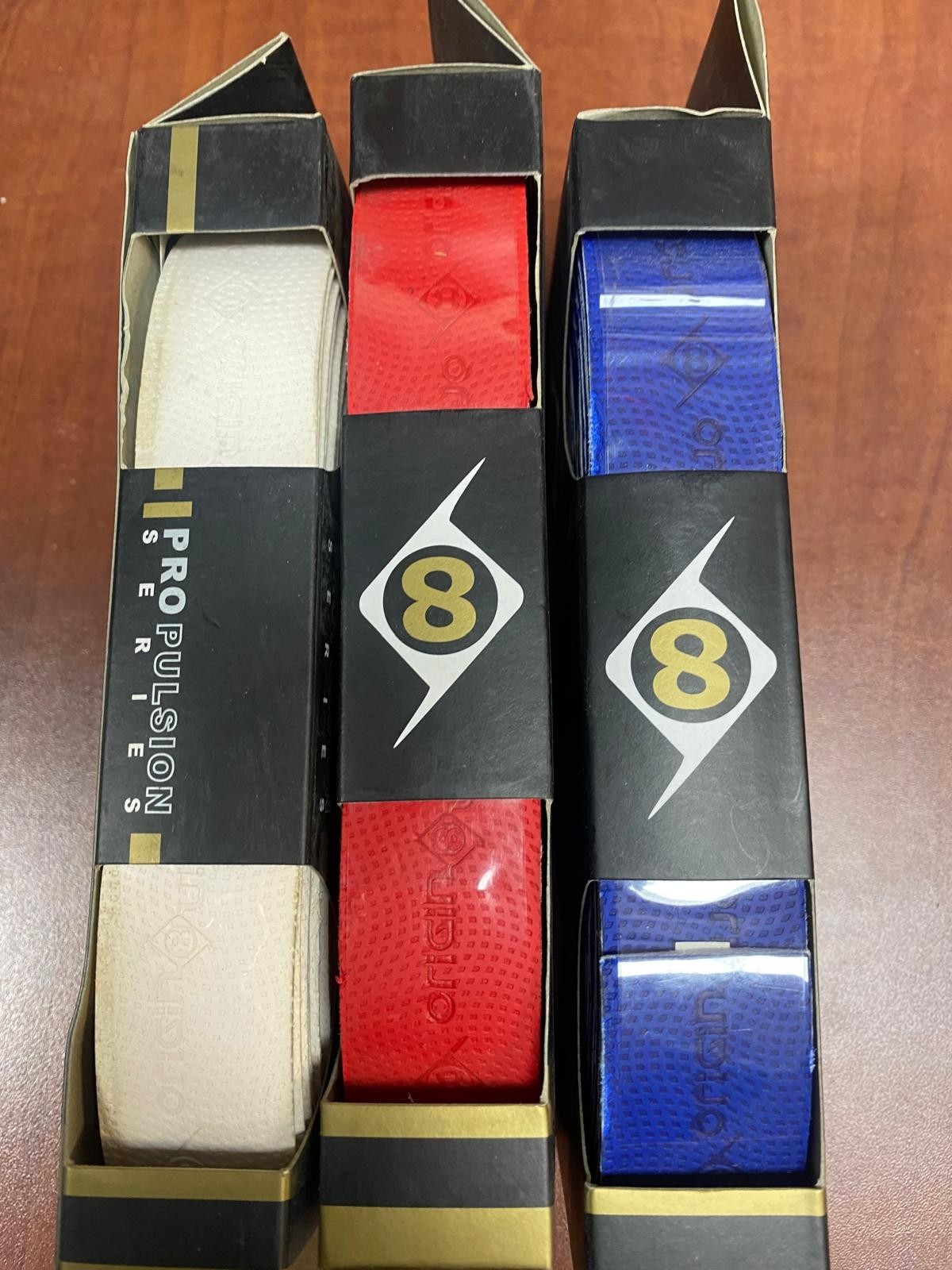 3PACK Origin8 Pro Pulsion Sure-Grip Bar Tape Red, Blue & White 31915/31917/31916
