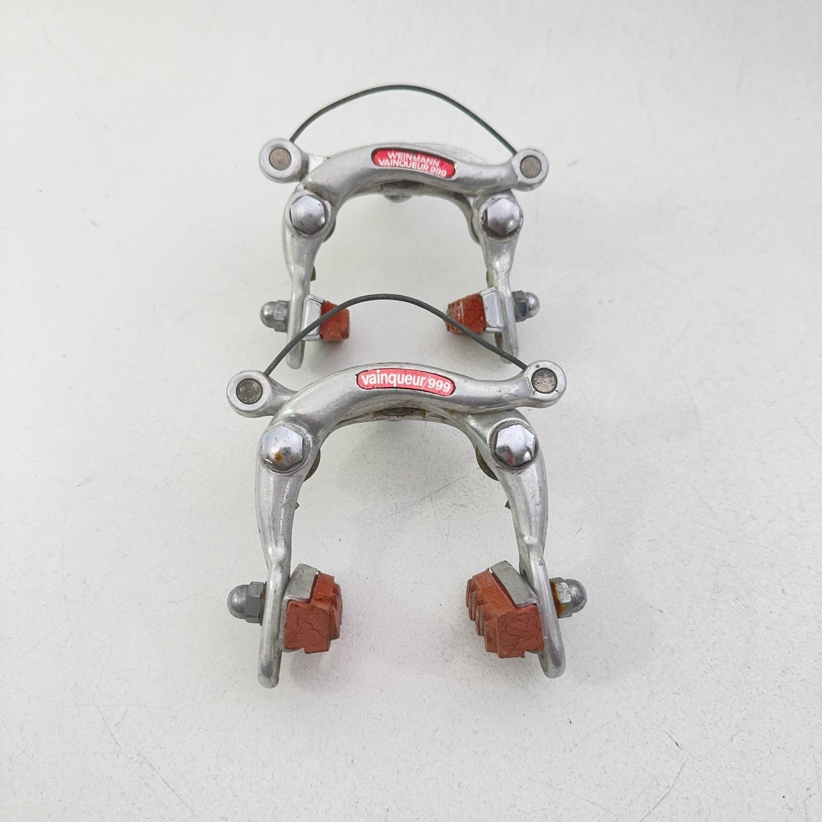 Vintage Weinmann Vainqueur 999 Center Pull Brake Calipers Silver Road Bike A22
