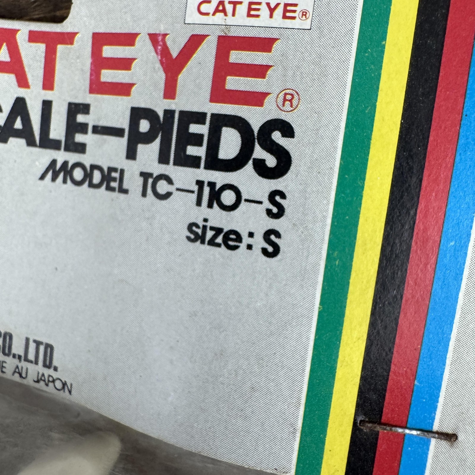 Vintage CatEye Toe Clip Kit SMALL White NOS TC-110-S Size S Road MTB Bike