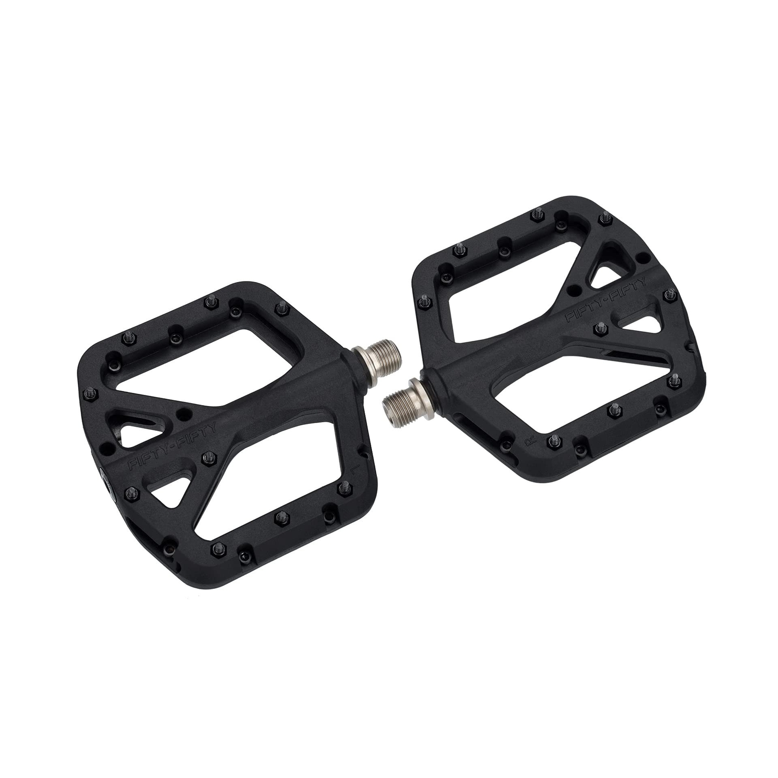 FIFTY-FIFTY Mountain Bike Pedals, Non-Slip MTB Nylon Composite Pedals, 9/16″ …