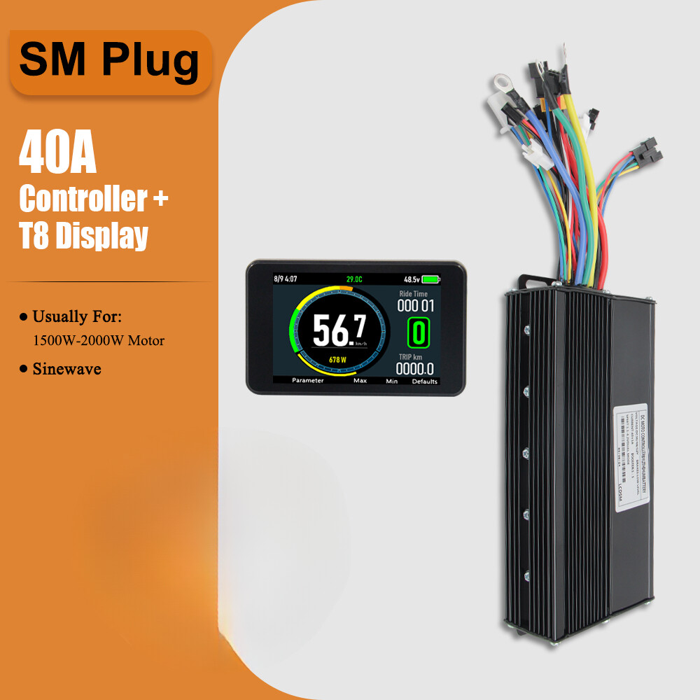 Ebike 36/48V Controller 40A Three-Mode Sine Wave with LCD Display Conversion Kit