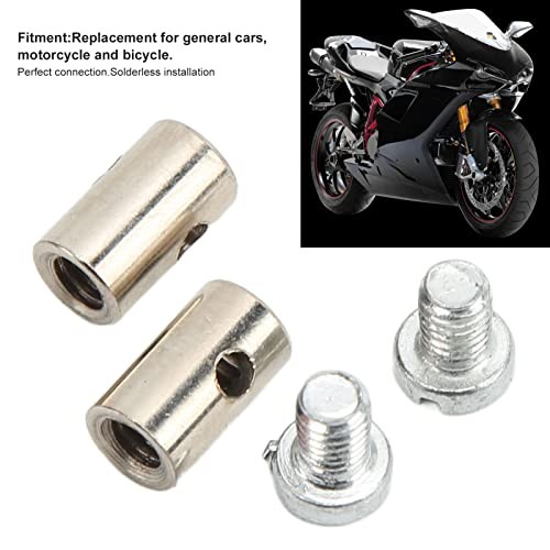 Motorcycle Throttle Screw Cable Ends, 6mm/0.2in Brake Lever Repair Cable