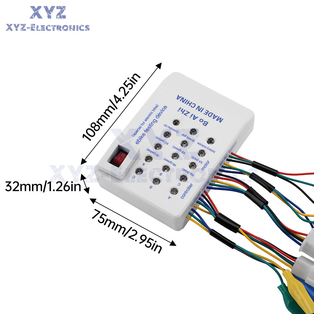 24-72V Brushless Motor Tester Ebike Testing Device Electric Hall Tester Detector
