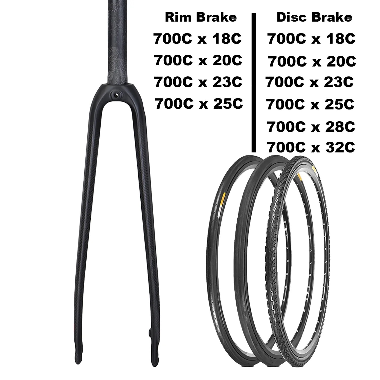 Ultra-light full Carbon 700C Road bike Gravel bicycle 1 1/8 Fork Rim /Disc Brake