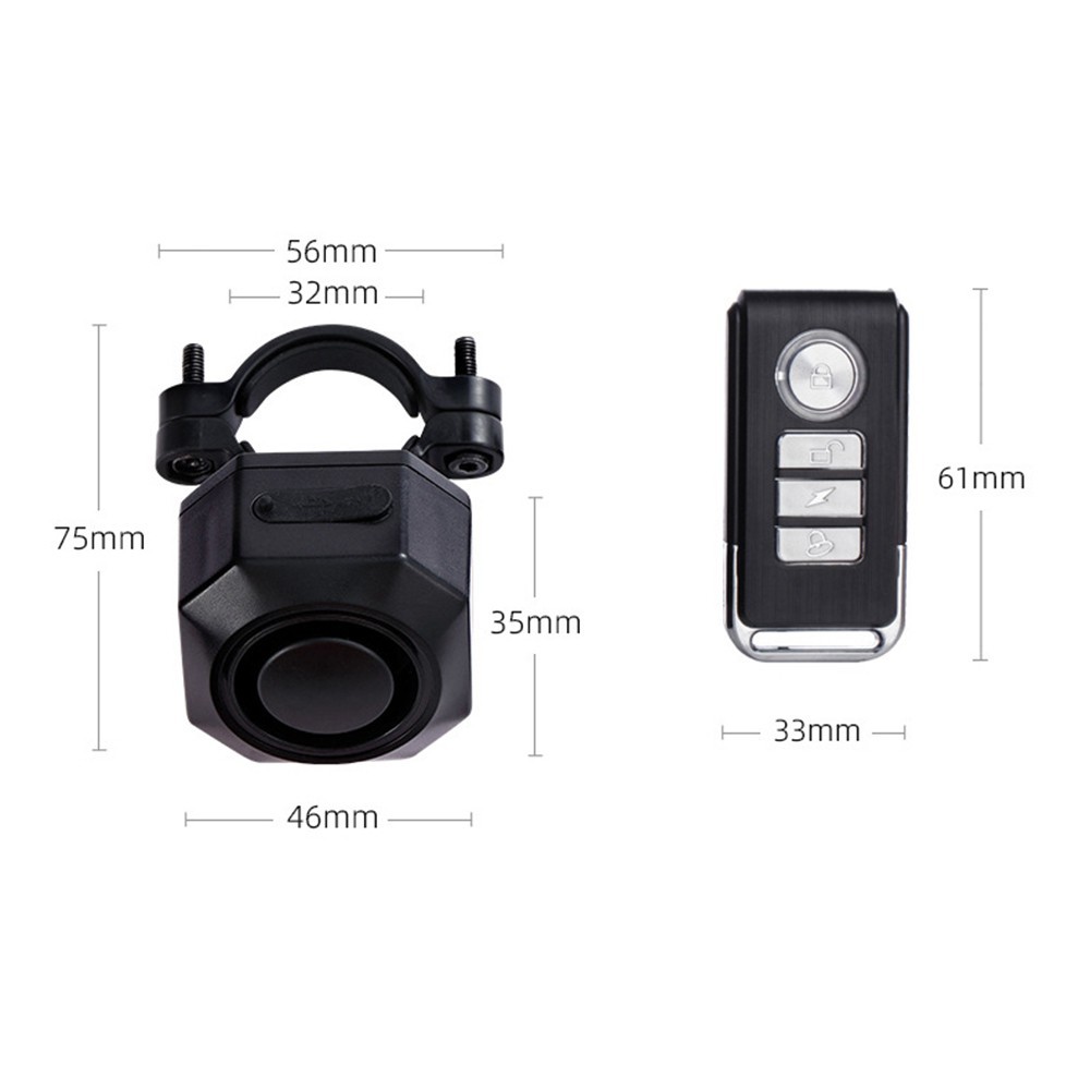 Anti-Theft Device for Bicycle E-Bike Scooter With 3 Volume Levels 7 Sensitivity