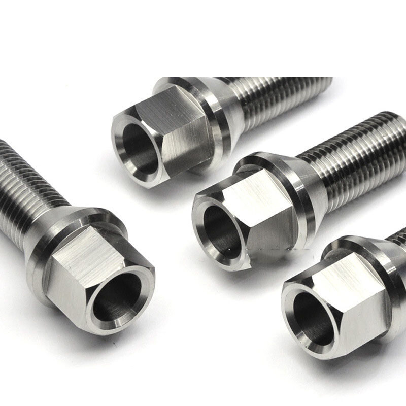 4pcs M14 x 1.25/ 1.5x 28/35mm titanium wheel hub screw bolts
