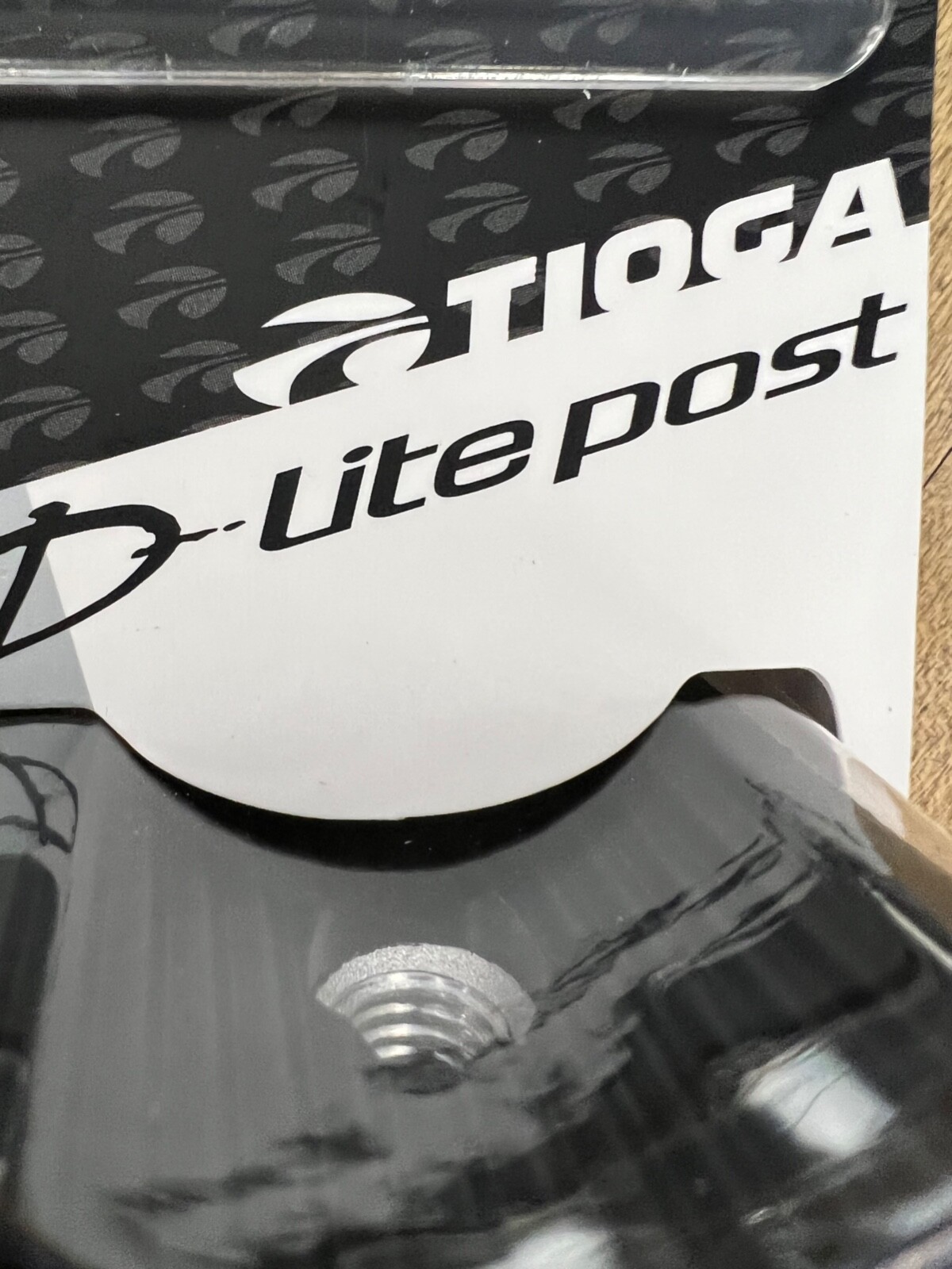 TIOGA D-Lite PIVOTAL SEATPOST 25.4 75MM BLACK BMX CLAMP NYLON COMPOSITE RIDE LIT