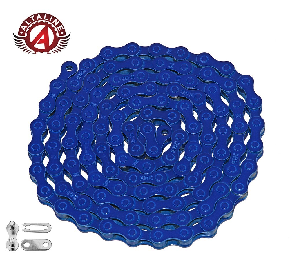 KMC ALTALINE Single Speed BIKE DK BLUE Chain 1/2×1/8×112 LINKS Cruiser FIXIE BMX