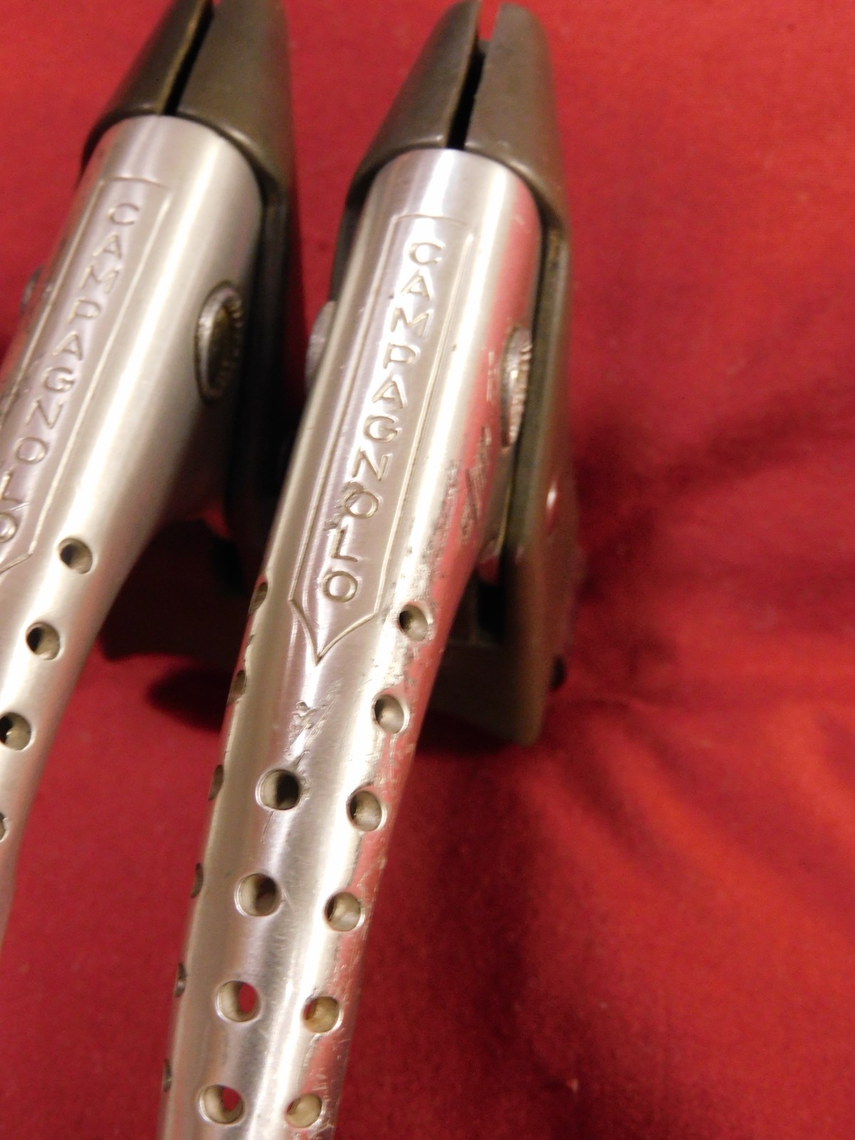 Vintage Campagnolo Super Record F & R #4062 Drilled Brake Levers NO Hoods