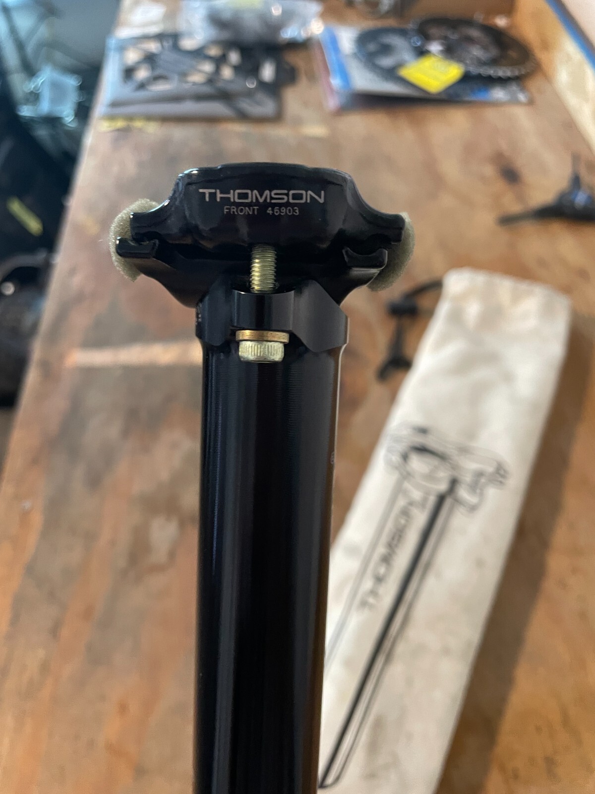 Thomson Elite Seatpost 30.8mm 410mm 2-Bolt Black Aluminum 0mm Setback