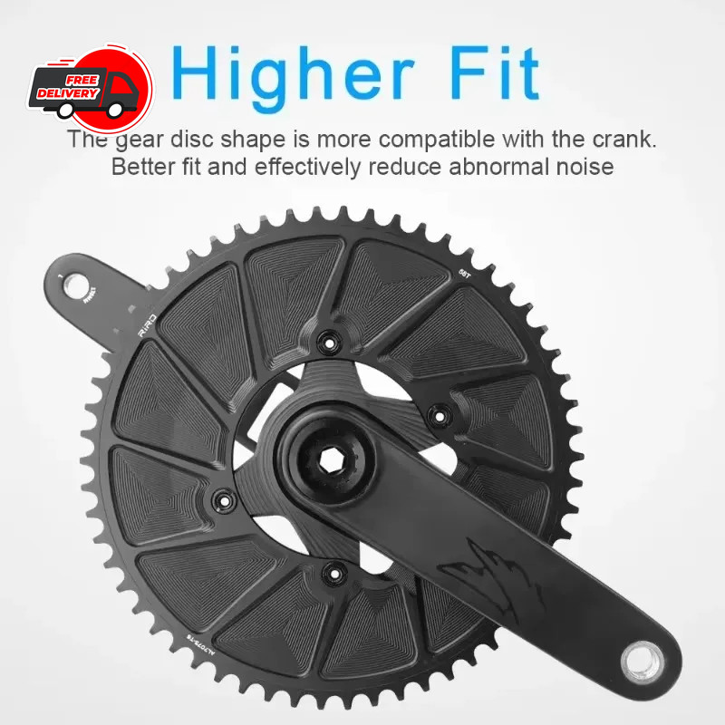 RIRO 110 BCD Road Bike Chainring 46T-58T 7075-T6 Aluminum for Shimano R7000