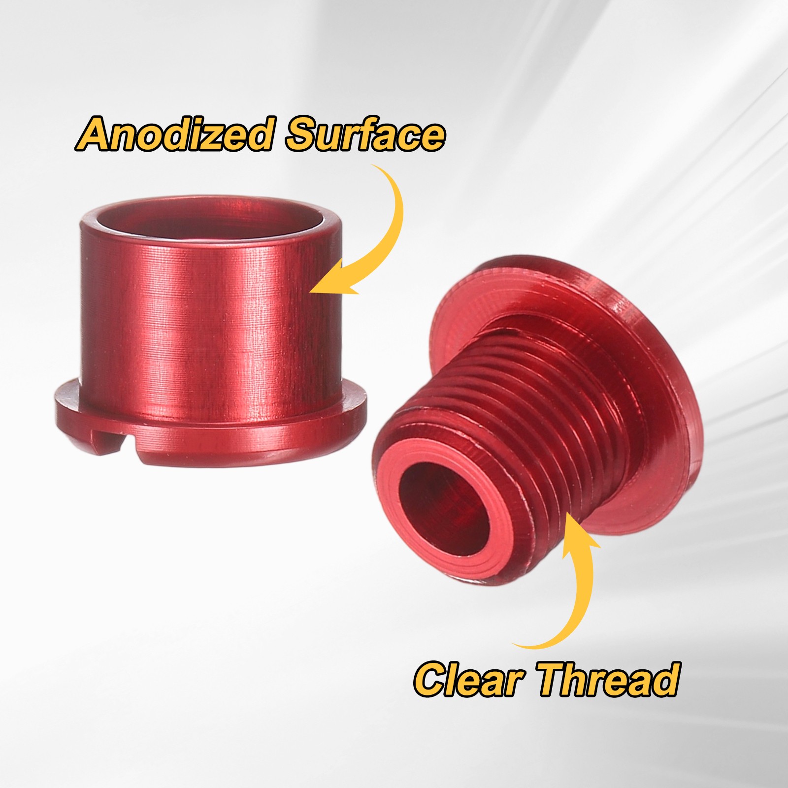 5pcs Double Chain Ring Bolts M8 Aluminum Alloy Bike Chainwheel Screws Red,