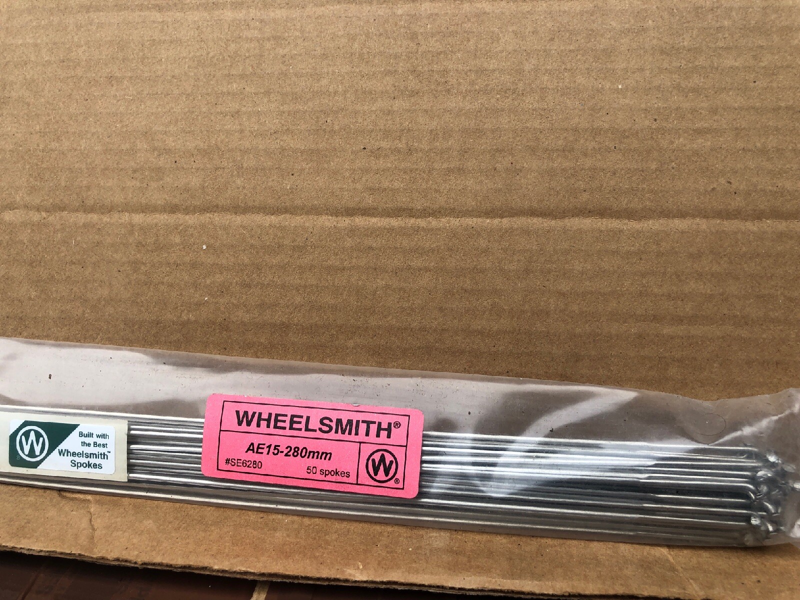 Wheelsmith AE-15- 280mm Silver Aero spokes Pack Of 50