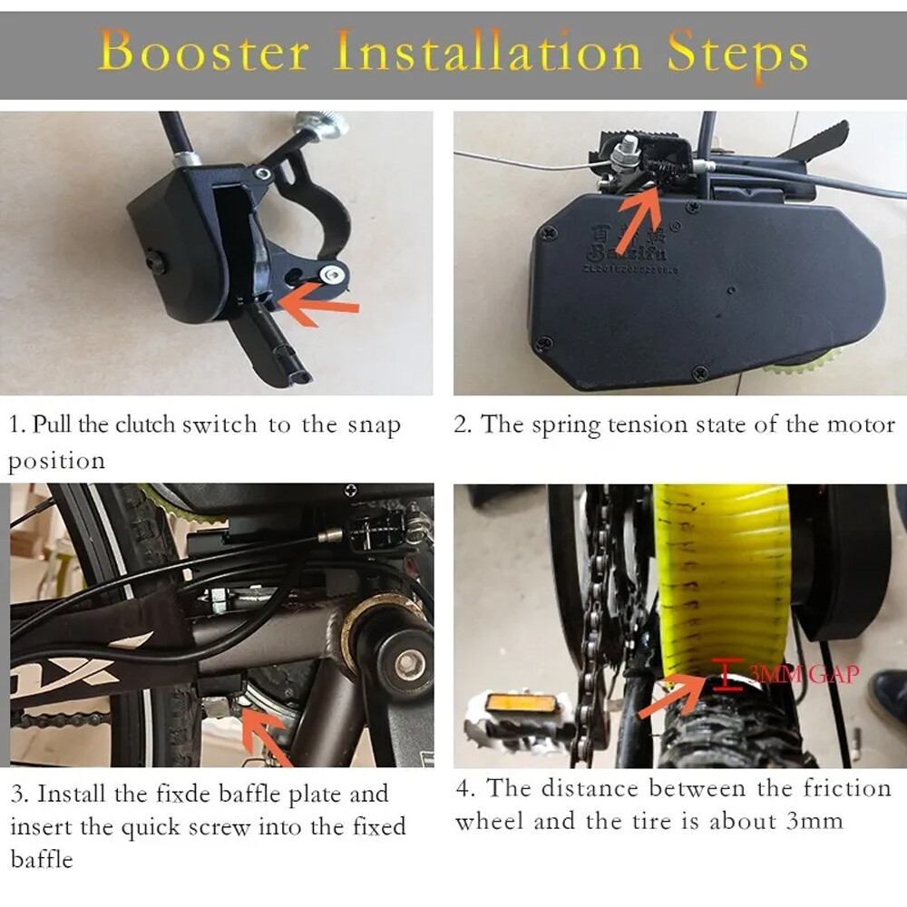 Electric bike Conversion Kit brushless motor Friction Drive Motor 24V,36V DIY