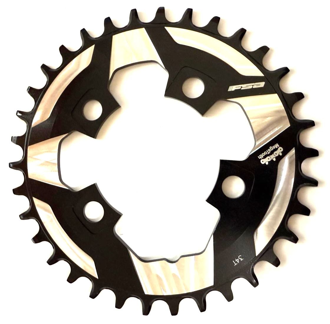 FSA K-Force MTB ABS BCD76 34 tooth Alloy MTB 4 Bolt Bike 1×11 Chainring WB335
