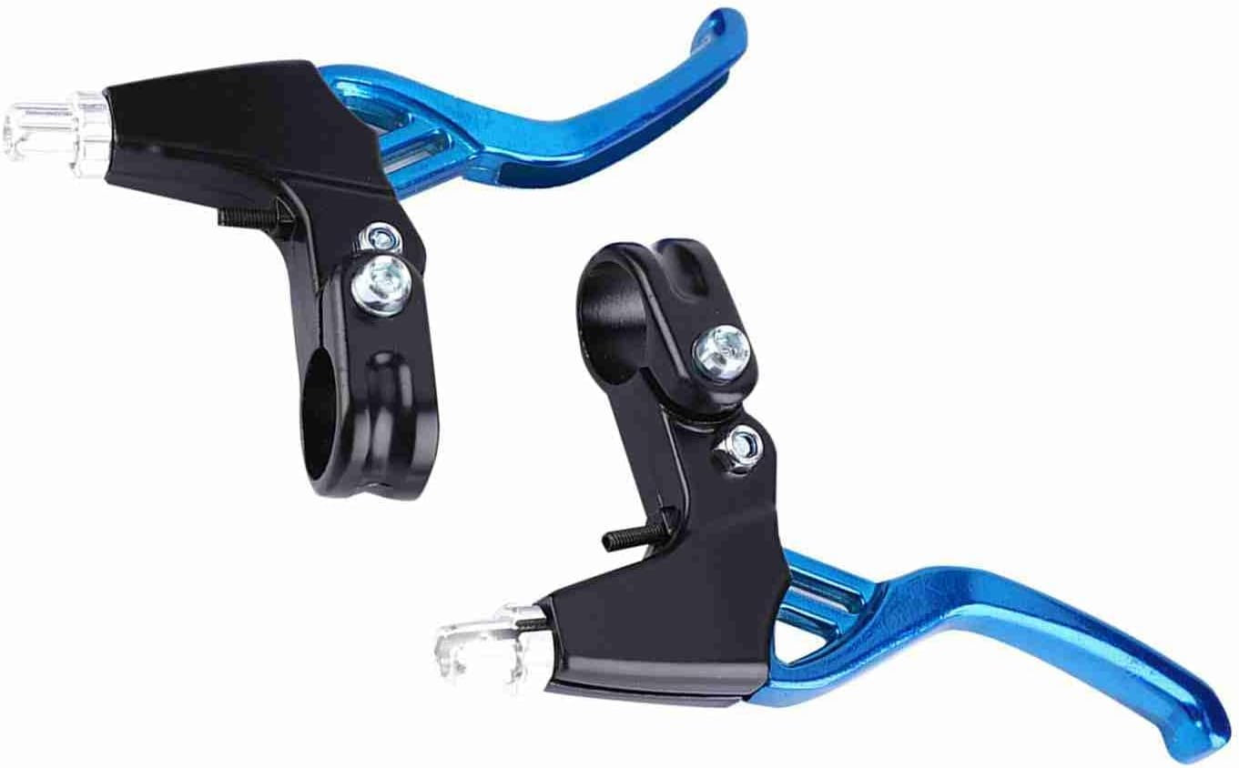 Aluminium Alloy Brake Levers Pair for Universal Cycling, Blue