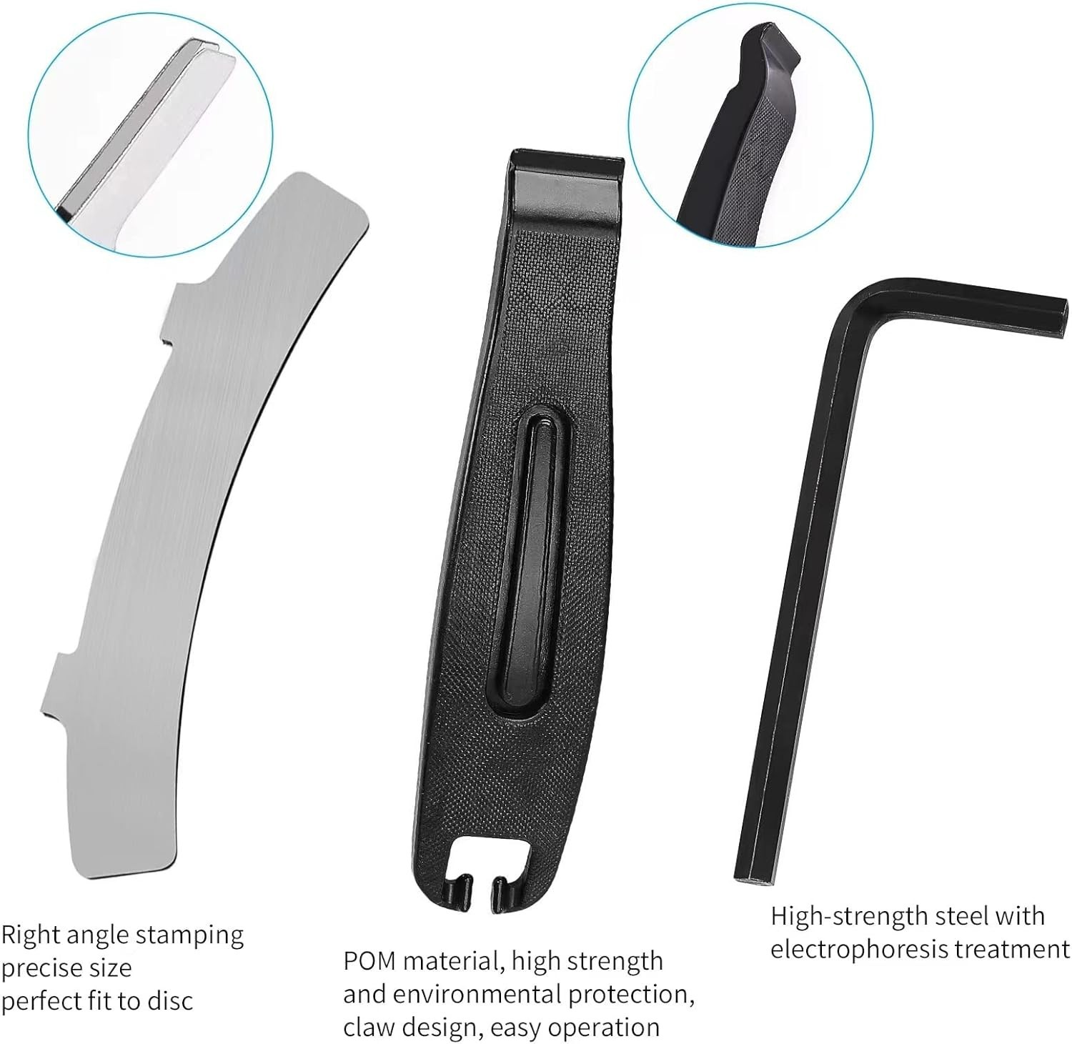 4 Pairs Bike Disc Brake Pads, Compatible for Sram Brake Pads Avid Elixir E1 E…