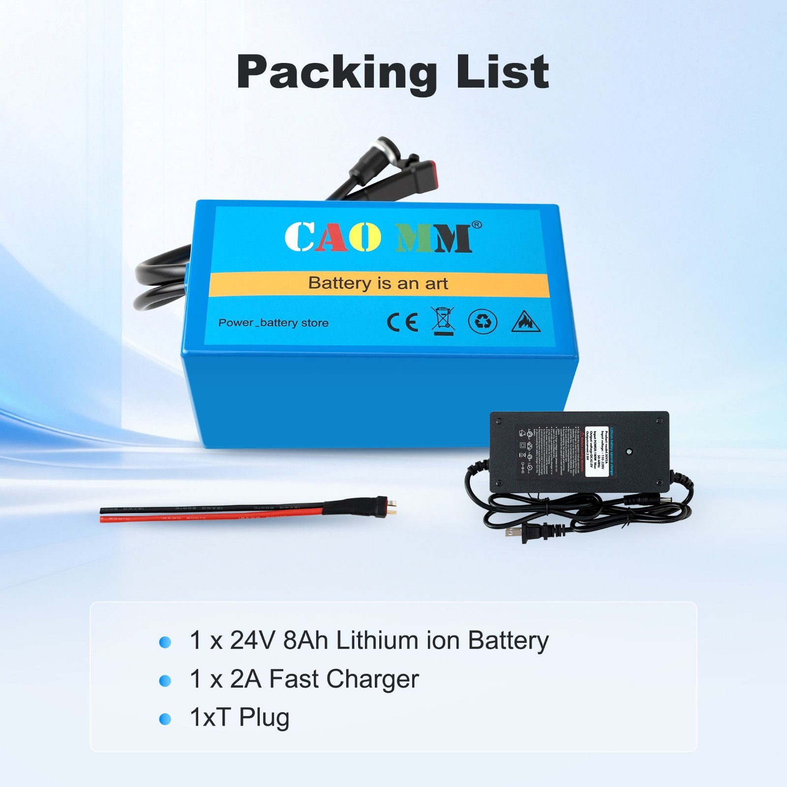 24V 8Ah Ebike Battery Lithium ion Battery for 0W-240W Electric Bicycle Scooter