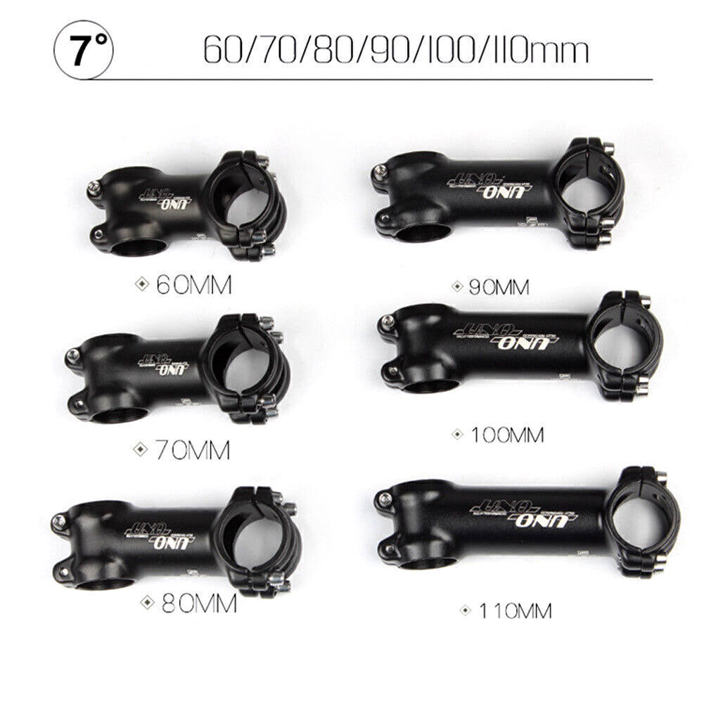 Fit UNO Stem 7°/17°/35°Mountain Road Bike Handlebar Stem Aluminum 31.8*60-130mm