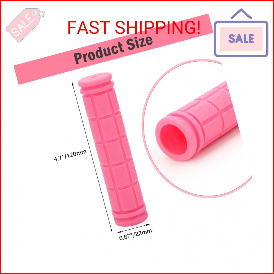 Coolrunner Bike Handlebar Grips, Bicycle Grips for Kids Girls Boys, Non-Slip Rub