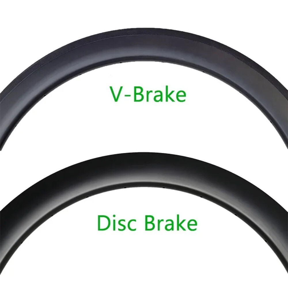 1 Pcs 700C Carbon Bike Rim 60mm Depth 25mm Wide Tubeless Clincher Tubular