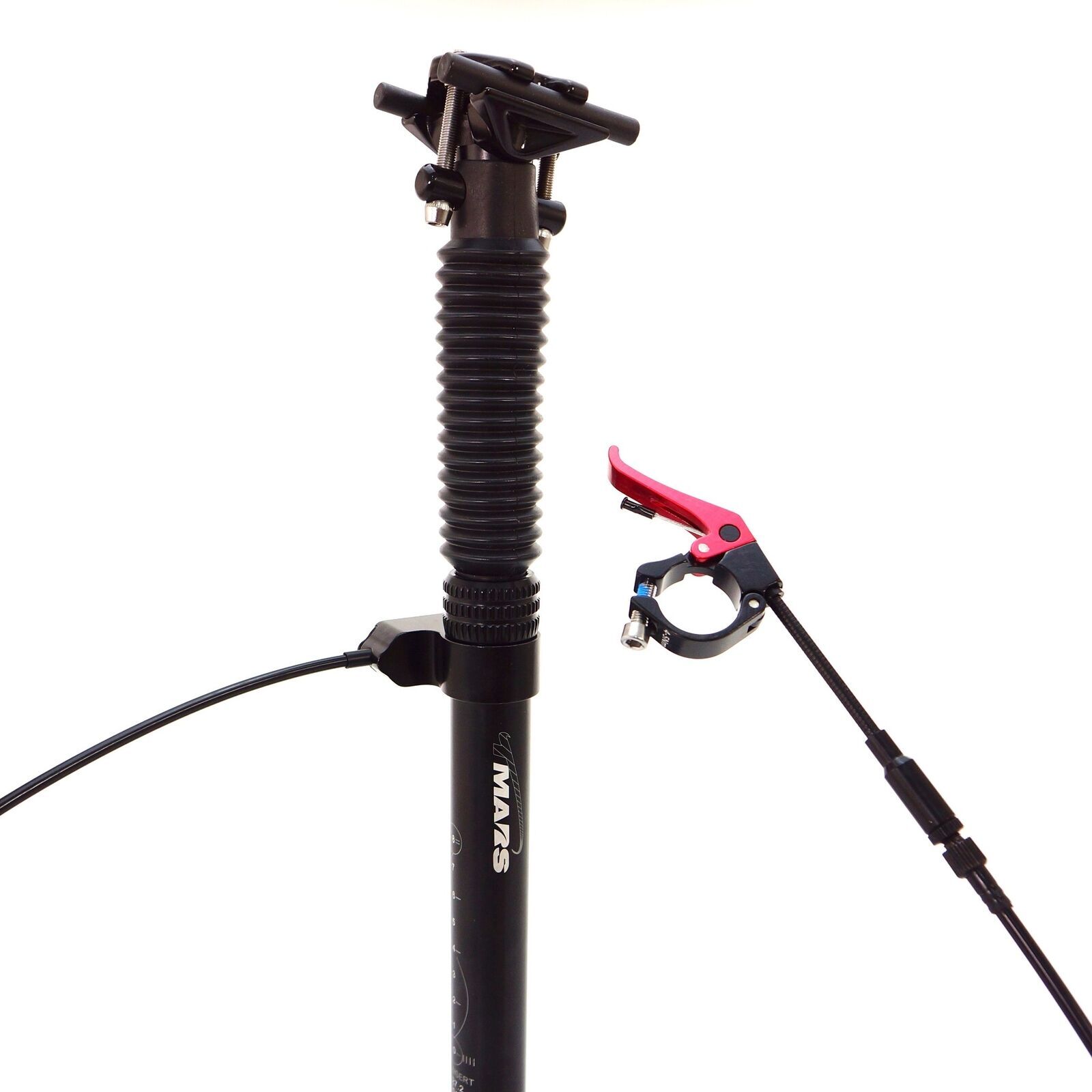 TMARS 419L or S 27.2x400mm Mechanical Bike Dropper Post Seatpost with Remote