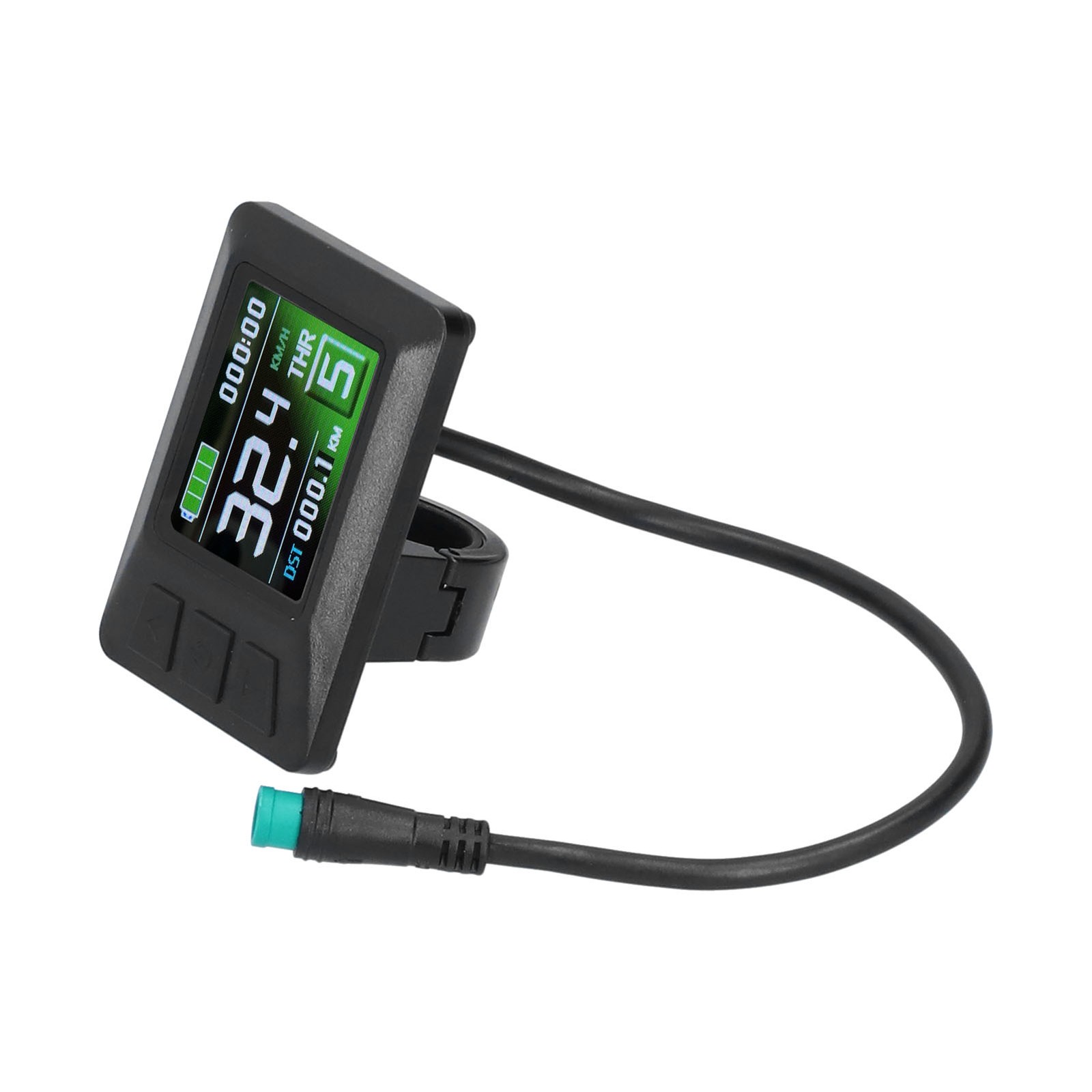24V/36V/48V LCD7C Color Screen Instrument Electric Bicycle Battery Display With