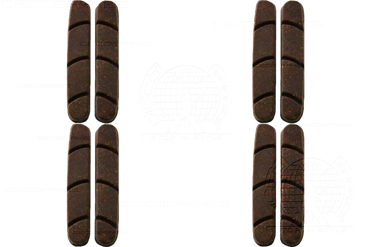 4 Pairs (8Pads) Carbon Rim Brake Pad Inserts for Campagnolo Record Shoes, Campag