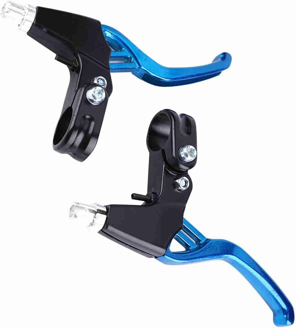 Aluminium Alloy Brake Levers Pair for Universal Cycling, Blue