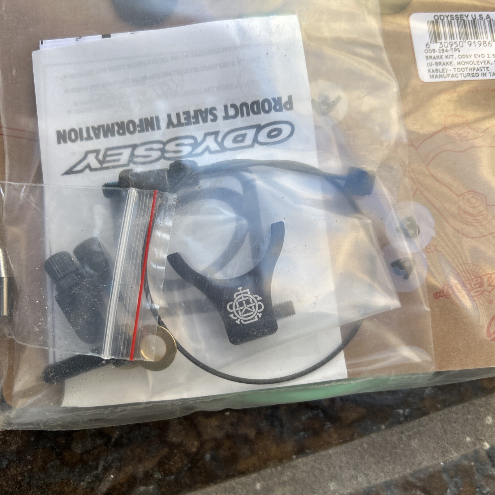 ODYSSEY BMX EVO 2.5 BICYCLE U-BRAKE KIT TOOTHPASTE LIMITED EDITION BMX BIKE