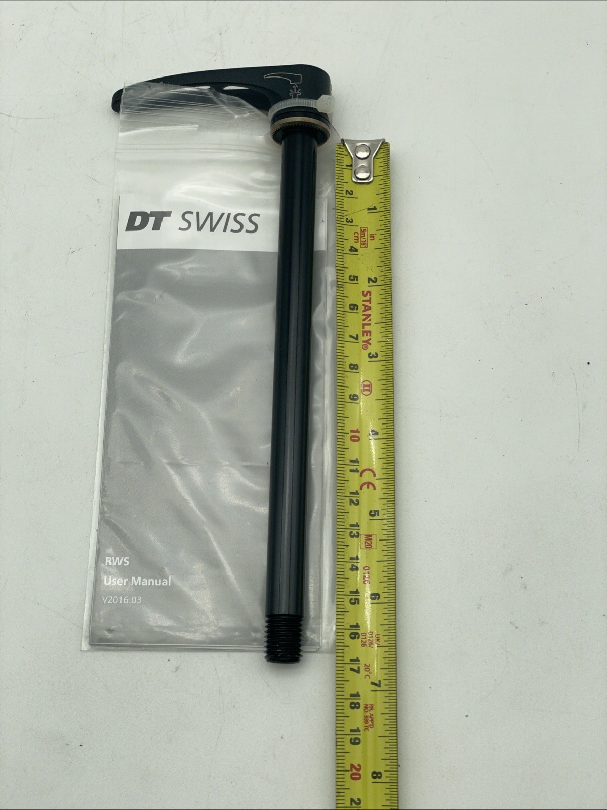 DT Swiss RWS Rear 12 x 142mm Thru Axle Removeable Lever 12×1.5mm 171mm Long