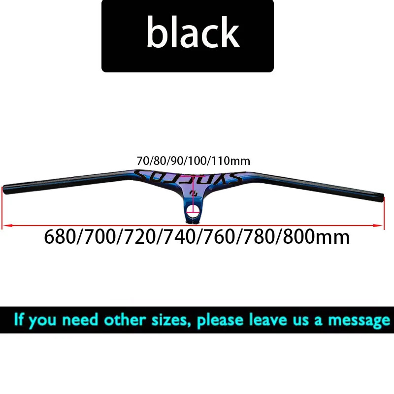 Carbon Integrated Cockpit Handlebar for Mountain Bike 28.6mm Diameter 680-800mm