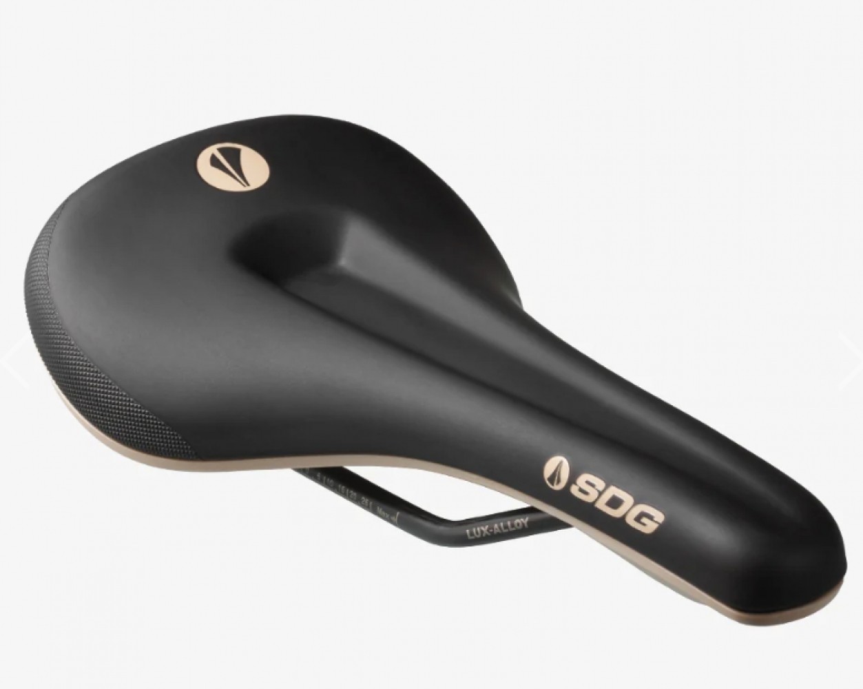 SDG Bel-Air Max Bike Bicycle Saddle Road MTB E-MTB Comfort Saddle – Black/Tan