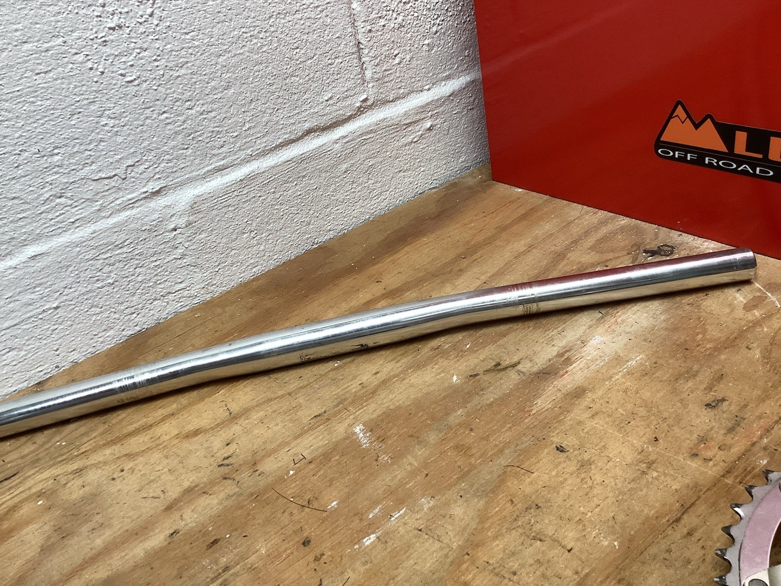 Vintage Titec Enduro HF Flat Mountain Bike Handlebar Polished 560mm 25.4