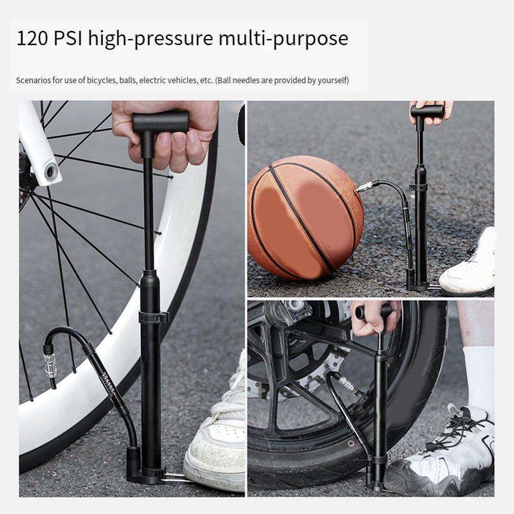 Portable Bike Pump with 120PSI Capability for Road and Mountain Biking