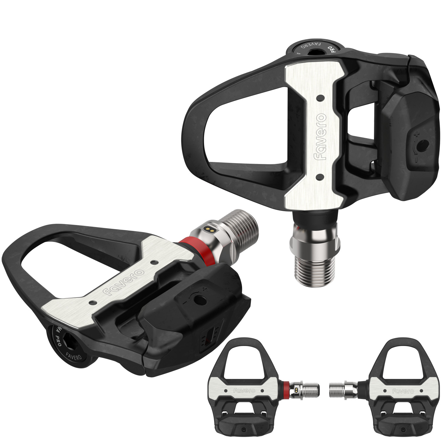 Favero Assioma PRO RS-1 Single Side Power Meter Pedals w/Cleats 6 Degree & Towel