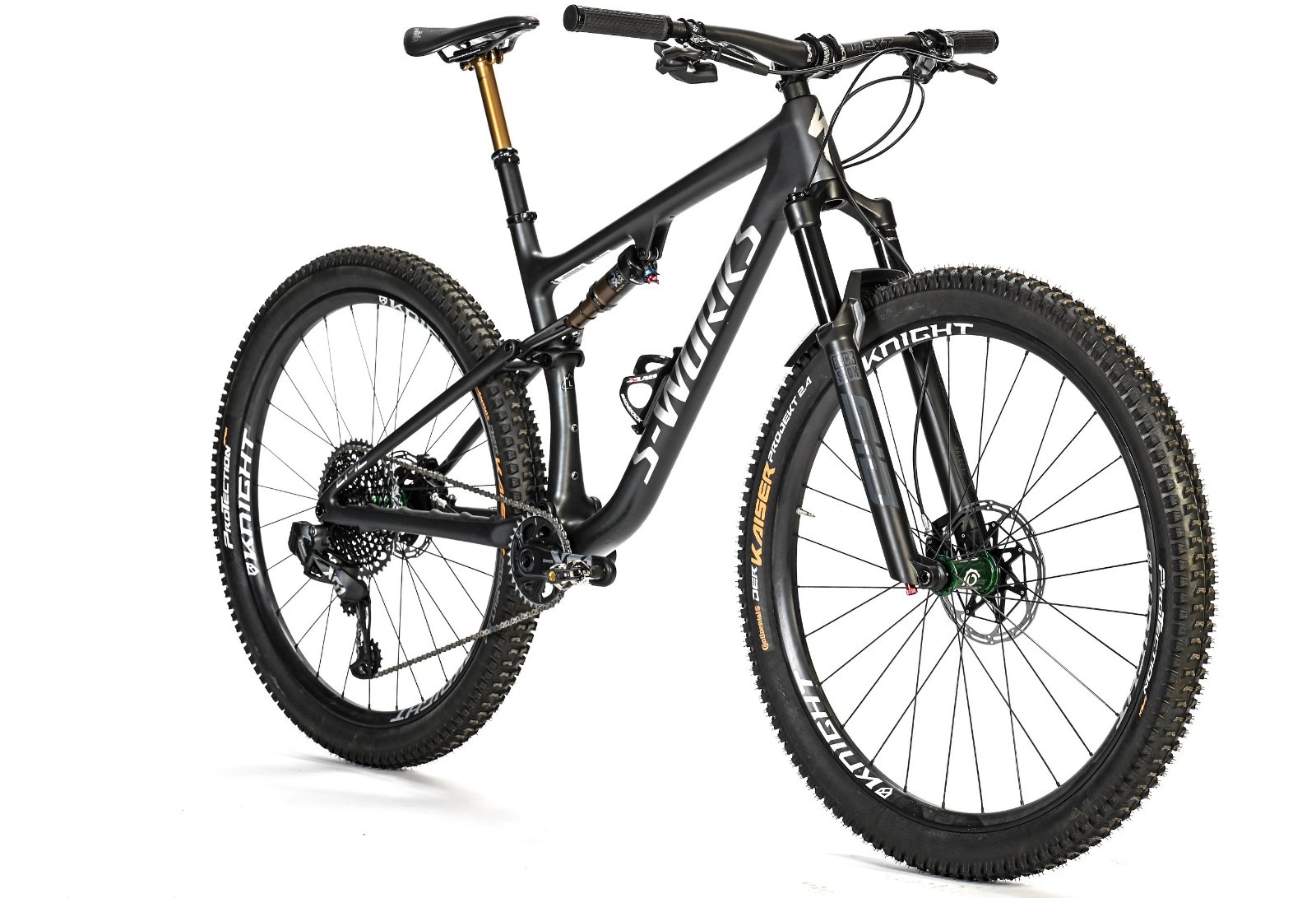 PAIR (2) Knight Carbon I30 RimS – 29″, Disc, Tubeless, 28H MTB RIM BLACK LOGO