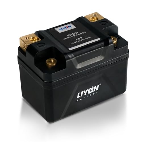 LIYON Lithium YTX5L-BS/YTX4L-BS/YTX7L-BS Motorcycle & ATV Battery, LP7-BL-3AH