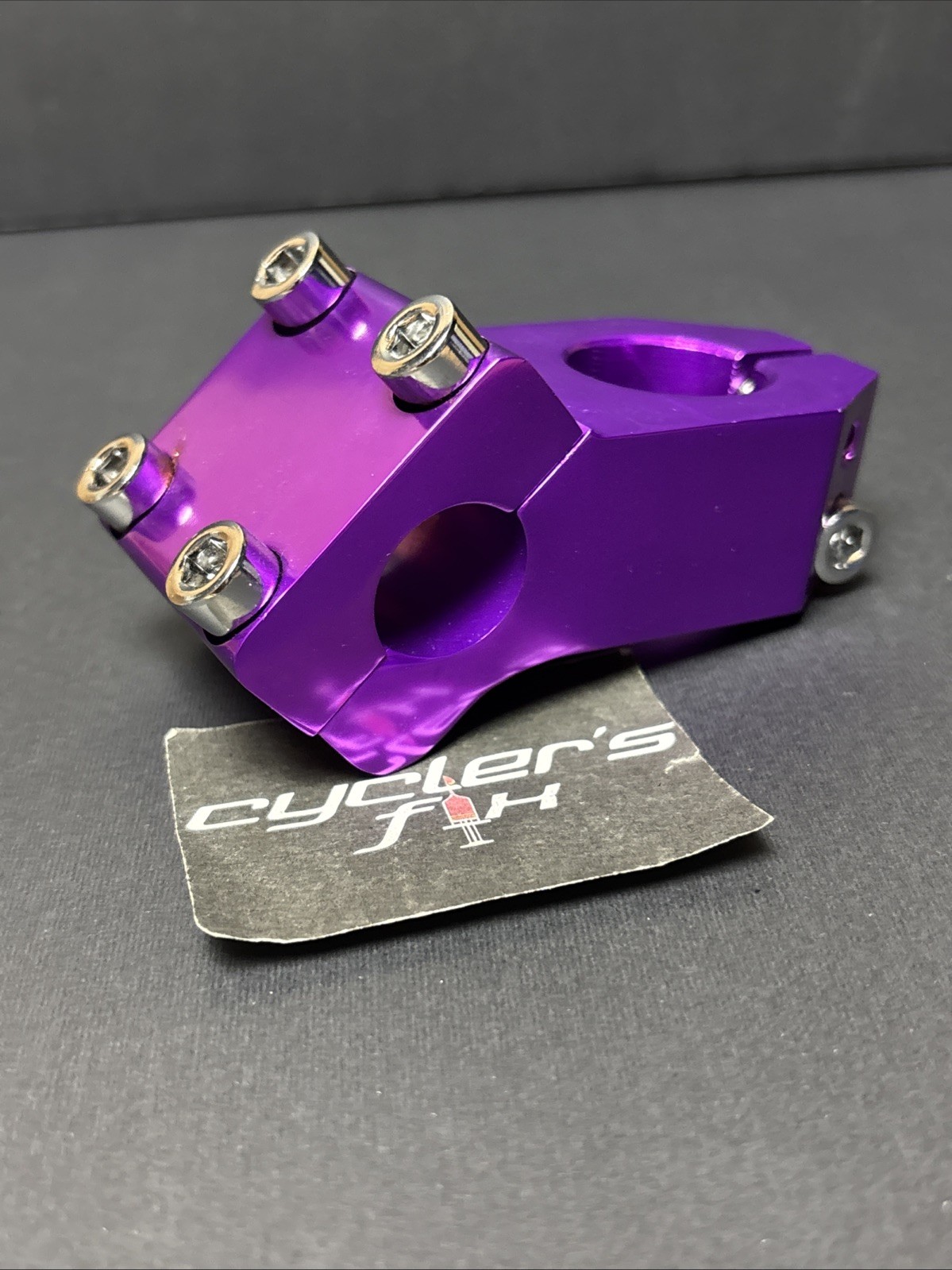 Anodized Purple Bmx 1 1/8” Threadless Alloy 22.2mm Top Load Stem Bike Freestyle