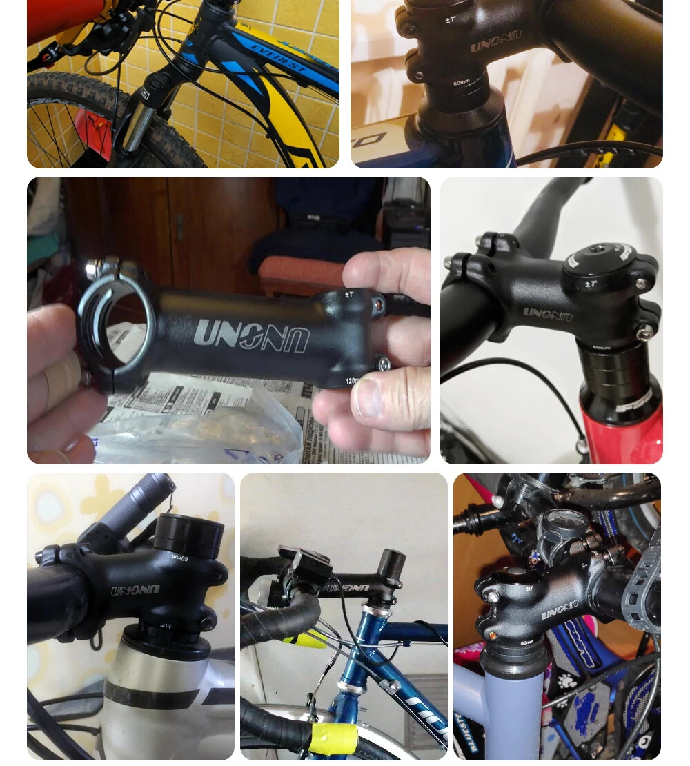 Ultralight Bike Stem Part 7 17 Degree Mountain Road Bicycle Stem 31.8mm 60-130mm