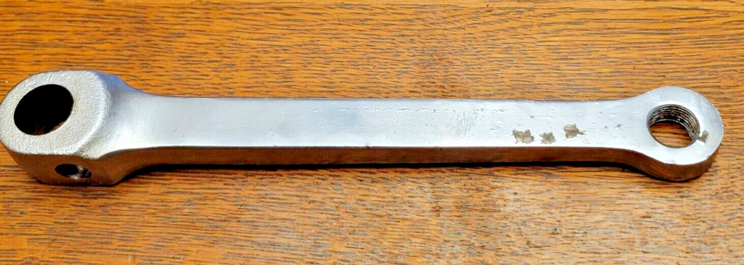 Vintage Nervar Crank Arm Left 7 1/2″ Steel Chrome Cottered