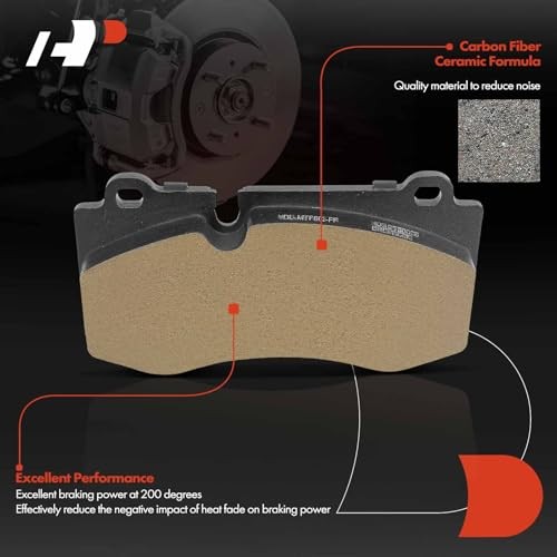 Front Ceramic Brake Pads Set Compatible with Mercedes-Benz Models – W221