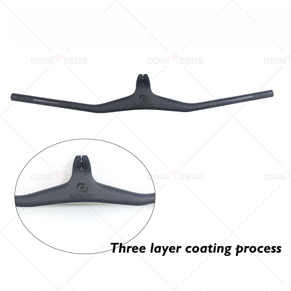 740mm Full Carbon Fiber MTB Bicycle Handlebar Integrated Handlebar 70-110mm