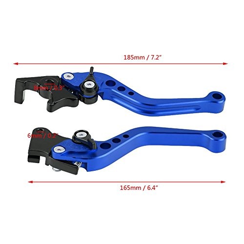 1 Pair Motorcycle Clutch Lever and Brake Corrosionproof Break and Clutch Blue