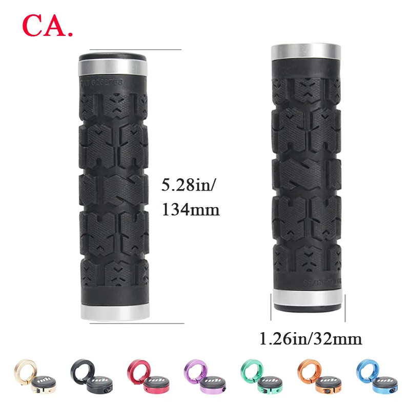 Bicycle Handlebar Cuffs Lock on Grips Shockproof MTB Handle Cover Grip Anti-Skid