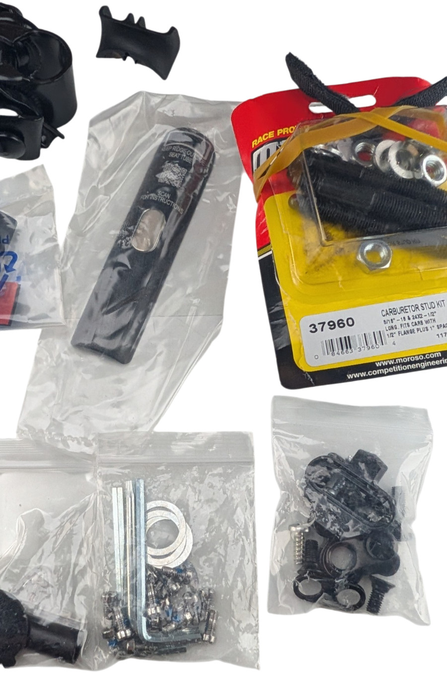 Bike Parts Lot Velo Saddle Giant Contact Aerolight 70mm Stem Reflectors