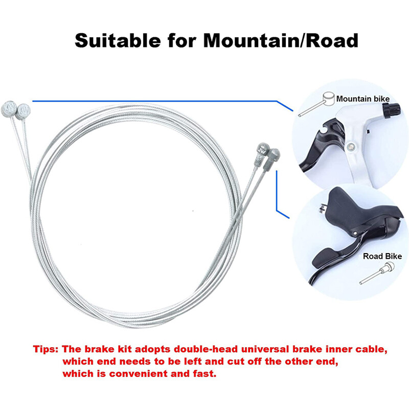 Mountain Bike Mechanical Disc Brake Caliper Front Rear Brake Cable Housing Set